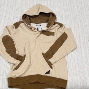 Billabong Cream and Brown Hoodie